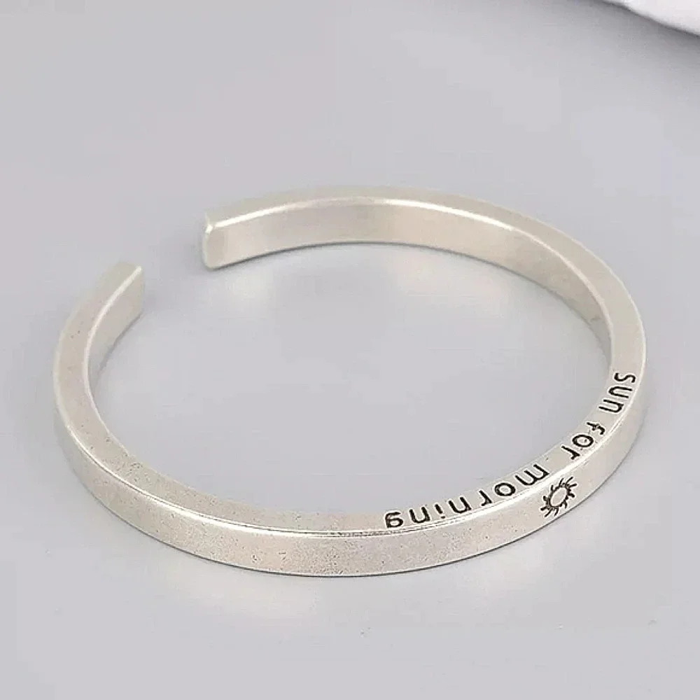 NEW Heavy Star Engraved Cuff Bracelet | 18k Gold‎ Plated